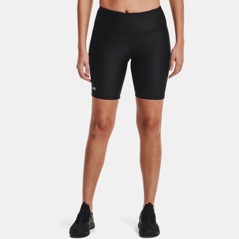 Under Armour Women's HeatGear® Bike Shorts Black / White XXL
